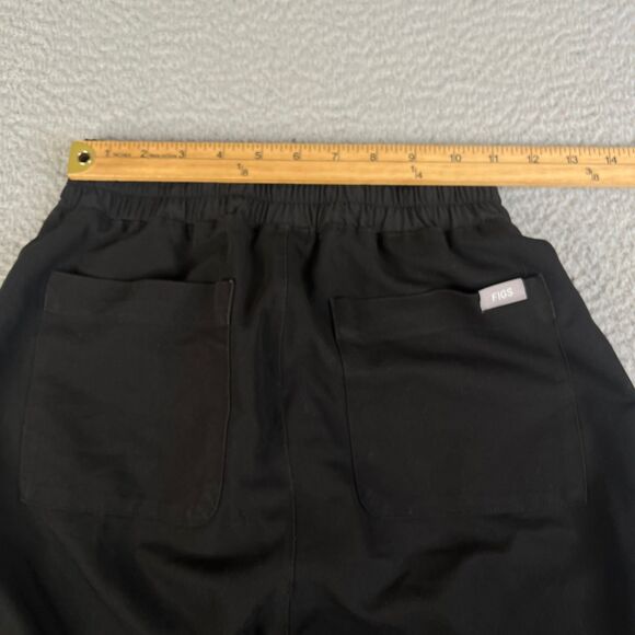 FIGS Scrub Pant Women XS Black Technical Drawstring  Bottom Jogger W21SW204 - Picture 10 of 16